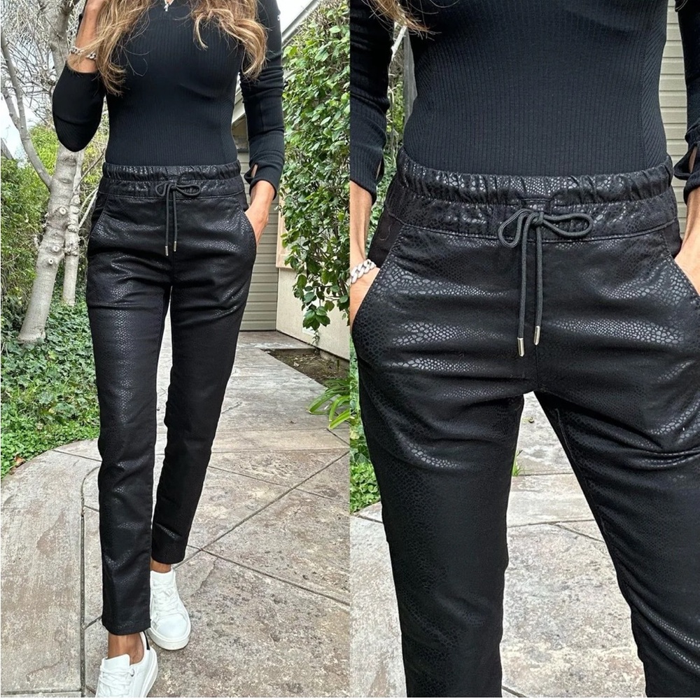 BEVY FLOG SHELY DRAWSTRING PANTS | BLACK SNAKE CRO | SHOP FLOG PANTS